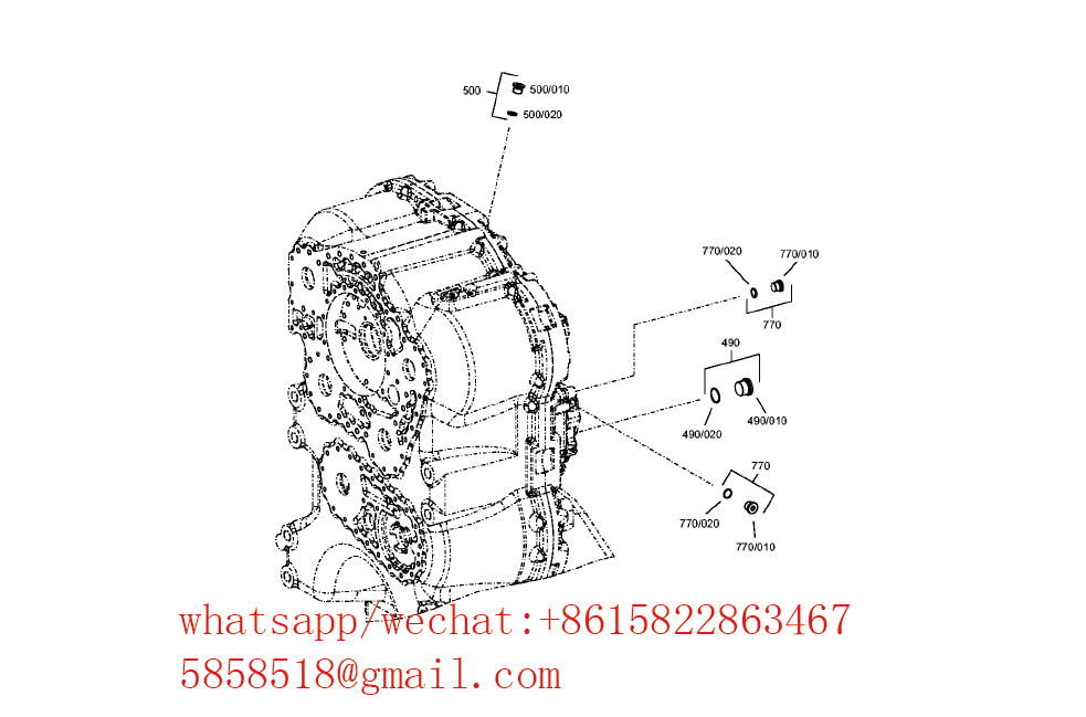 JCB wheel loader ZF WG210 transmission part 0634.316.523 O-RING IN 